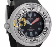 Citizen Men's Eco-Drive AT2215-07E Black Leather Eco-Drive Watch with Black Dial